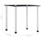 vidaXL Nesting Tables 3 pcs Black Tempered Glass
