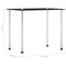 vidaXL Nesting Tables 3 pcs Black Tempered Glass