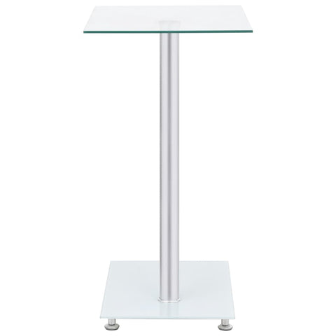vidaXL U-Shaped Side Table Transparent 45x30x58 cm Tempered Glass