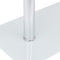 vidaXL U-Shaped Side Table Transparent 45x30x58 cm Tempered Glass