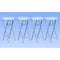 vidaXL Bar Tables 4 pcs with MDF Tabletop White