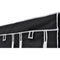 vidaXL Fabric Wardrobes 2 pcs Black