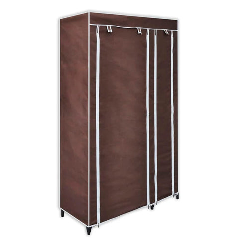 vidaXL Fabric Wardrobe Brown