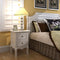 vidaXL Nightstand with 2 Drawers MDF White