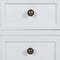 vidaXL Nightstand with 2 Drawers MDF White