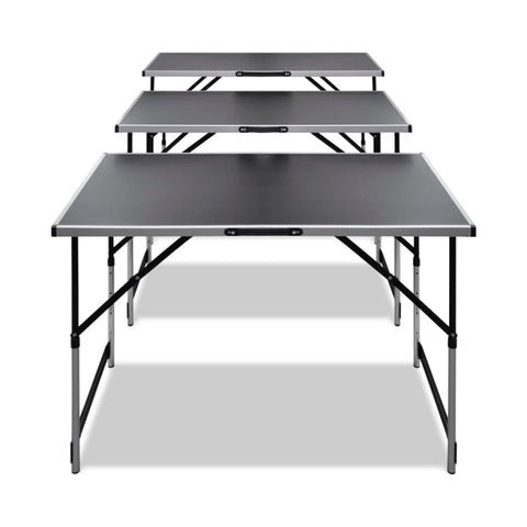 vidaXL Pasting Table 3 pcs Foldable Height Adjustable