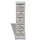 vidaXL Wooden Storage Rack 5 Weaving Baskets White