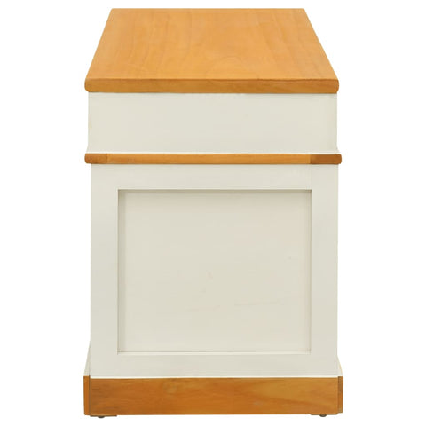 vidaXL Storage Bench Solid Paulownia Wood 100 cm