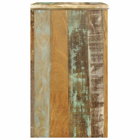 vidaXL End Table with 1 Drawer 1 Door Reclaimed Wood