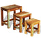 vidaXL Nesting Table Set 3 Pieces Vintage Reclaimed Wood