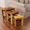 vidaXL Nesting Table Set 3 Pieces Vintage Reclaimed Wood