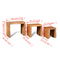 vidaXL Nesting Table Set 3 Pieces Solid Mango Wood