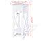 vidaXL Side Table with Drawer White