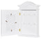 vidaXL Key Cabinet with Photo Frame White