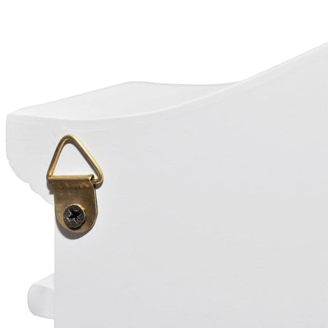 vidaXL Key Cabinet with Photo Frame White