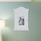 vidaXL Key Cabinet with Photo Frame White