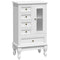 vidaXL Cabinet with 5 Drawers 2 Shelves White