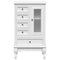 vidaXL Cabinet with 5 Drawers 2 Shelves White