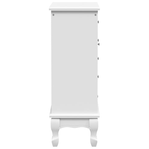 vidaXL Cabinet with 5 Drawers 2 Shelves White