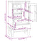 vidaXL Cabinet with 5 Drawers 2 Shelves White