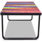 vidaXL Coffee Table with Rainbow Printing Glass Top