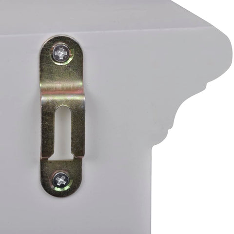 vidaXL Wooden Kitchen Wall Cabinet with Glass Door White