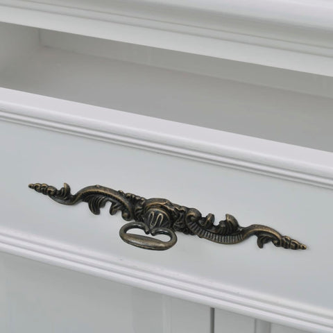 vidaXL Wooden Cabinet with 2 Doors 1 Drawer White