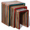 vidaXL Nesting Table Set 3 Pieces Colourful Reclaimed Teak