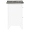 vidaXL Nightstand 2 pcs with 2 Drawers Grey and White