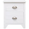 vidaXL Nightstand 2 pcs with 2 Drawers White