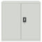 vidaXL Office Cabinet with 2 Doors Grey 90 cm Steel