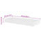 vidaXL Floating Wall Display Shelves Book/DVD Storage White MDF 2 pcs