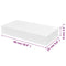 White MDF Floating Wall Display Shelf 1 Drawer Book/DVD Storage