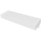 White MDF Floating Wall Display Shelf 1 Drawer Book/DVD Storage