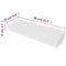 White MDF Floating Wall Display Shelf 1 Drawer Book/DVD Storage