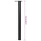 4 Height Adjustable Table Legs Black 870 mm