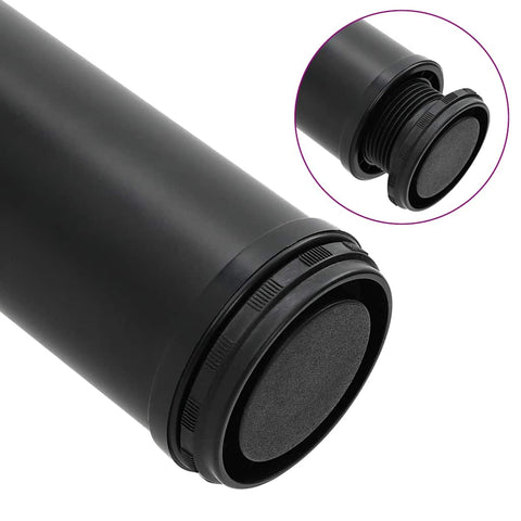 4 Height Adjustable Table Legs Black 1100 mm