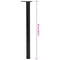 4 Height Adjustable Table Legs Black 870 mm