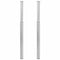 2 Telescopic Table Legs Brushed Nickel 710 mm-1100 mm