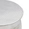 vidaXL Hammered Aluminium Stool/Side Table Silver