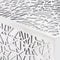 vidaXL Coffee Table Silver Geometric Openwork Design Aluminium