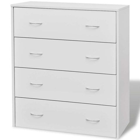 vidaXL Sideboard with 4 Drawers 60x30.5x71 cm White