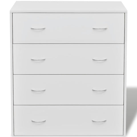 vidaXL Sideboard with 4 Drawers 60x30.5x71 cm White
