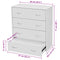 vidaXL Sideboard with 4 Drawers 60x30.5x71 cm White