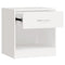 vidaXL Nightstand 2 pcs with Drawer White