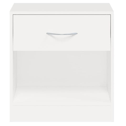 vidaXL Nightstand 2 pcs with Drawer White