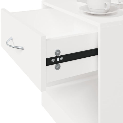 vidaXL Nightstand 2 pcs with Drawer White