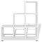 vidaXL Staircase Bookcase/Display Shelf 107 cm White