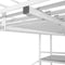 vidaXL High Sleeper Bed without Mattress White & Brown Metal 90x200 cm