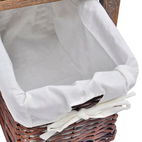 vidaXL Bedside Cabinets 2 pcs Wood Brown